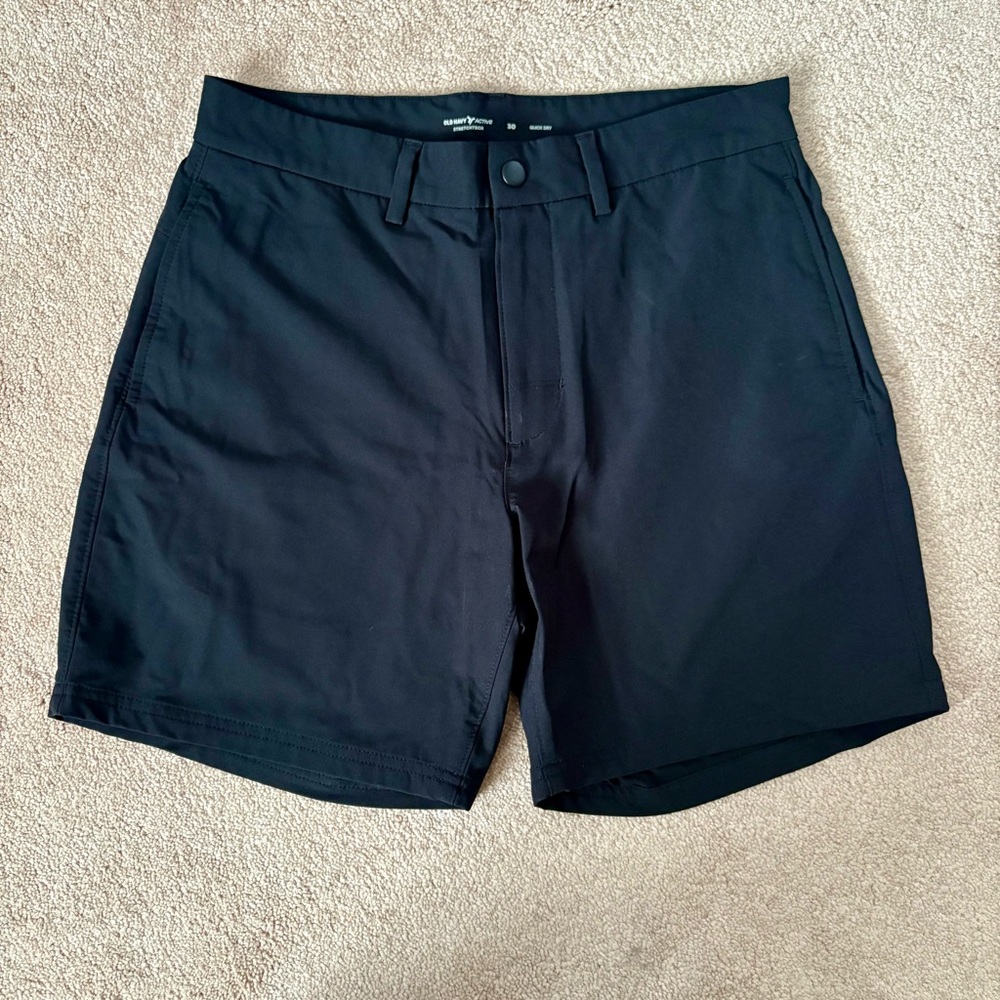 Old Navy Black Flat Front Shorts